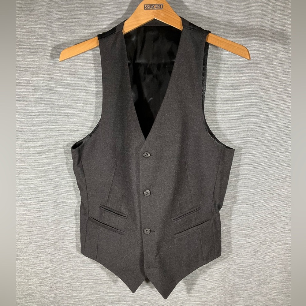 Tiger of Sweden Charcoal Gray Flannel Vest,size S